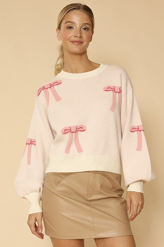 Knit Bow Sweater