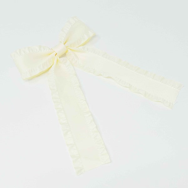 Love Game Frill Bow Hair Clip - The Beaucoup Home