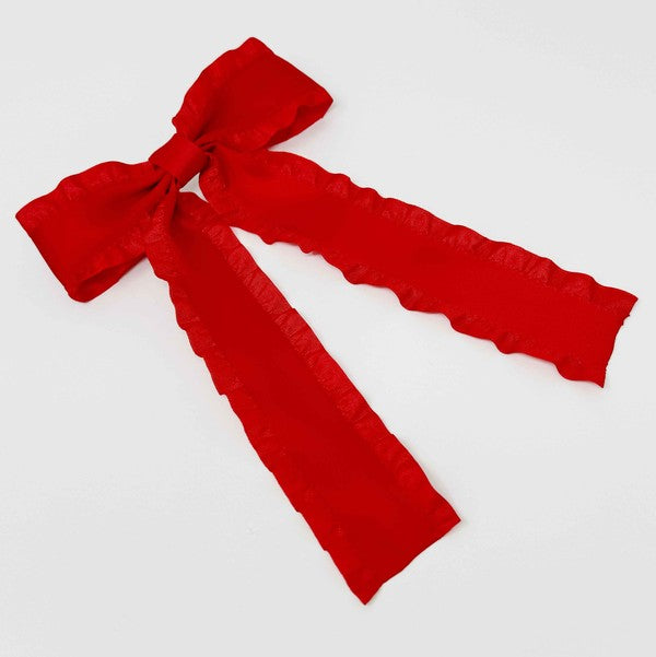 Love Game Frill Bow Hair Clip - The Beaucoup Home