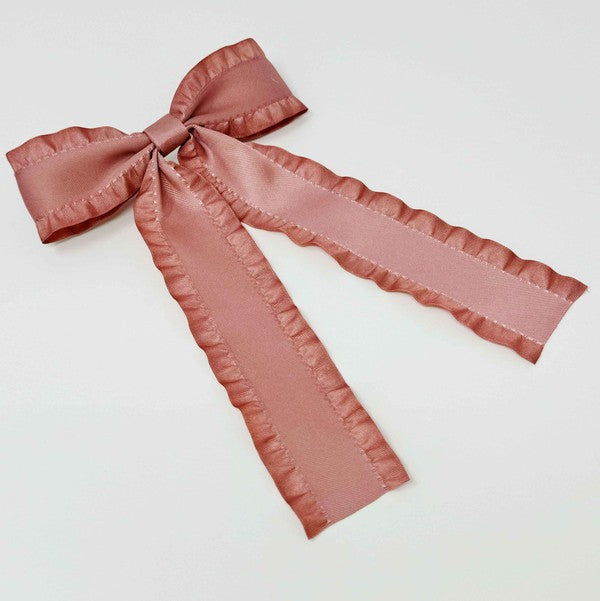 Love Game Frill Bow Hair Clip - The Beaucoup Home