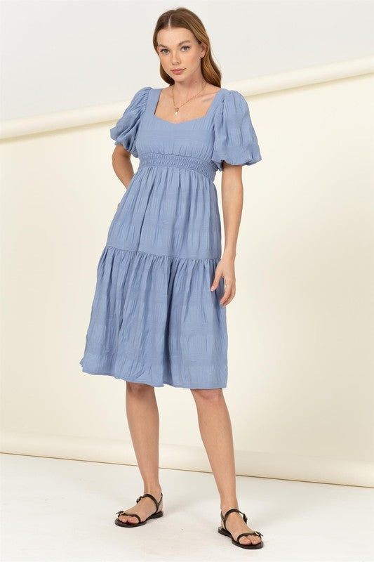 Find Me Again Tiered Midi Dress - The Beaucoup Home