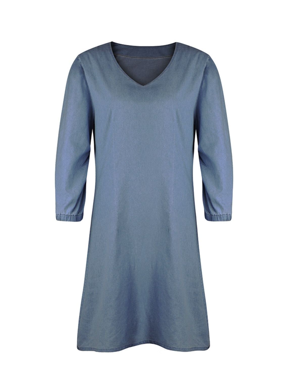 Full Size V-Neck Half Sleeve Dress - The Beaucoup Home