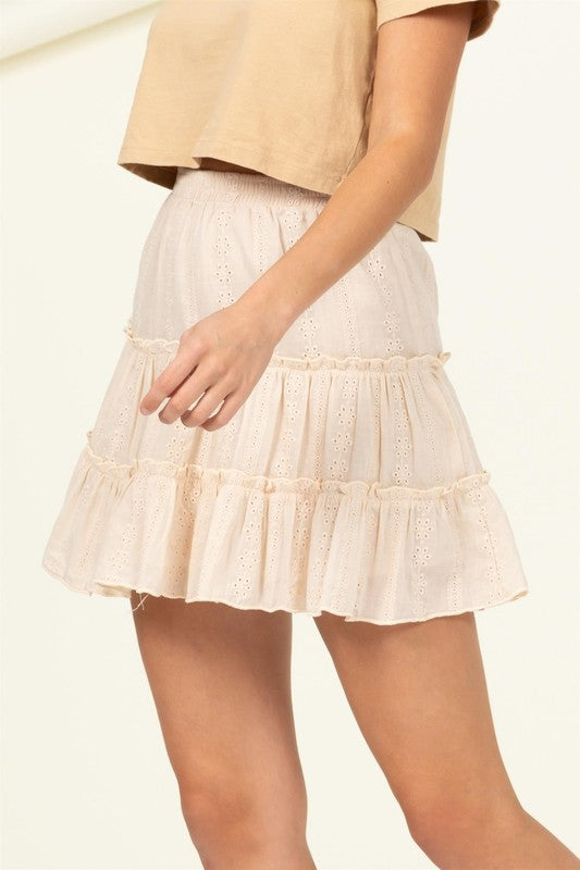 Forever Classy High Waist Tiered Mini Skirt - The Beaucoup Home