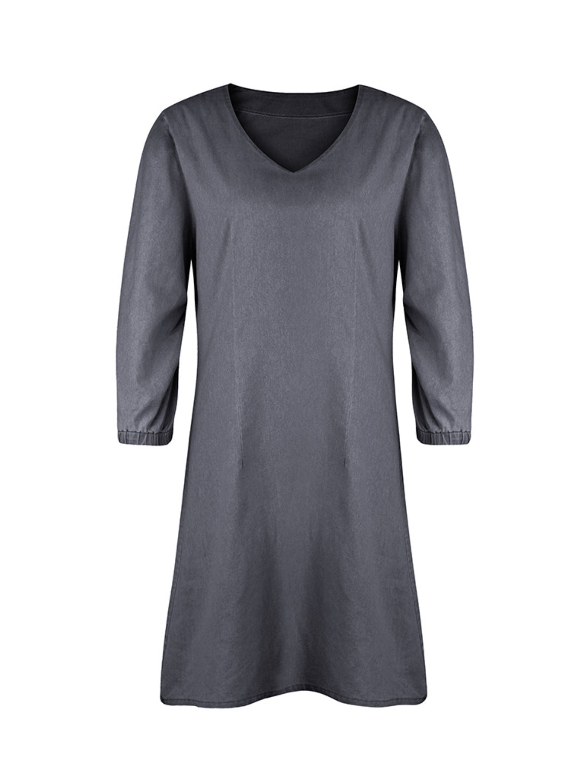 Full Size V-Neck Half Sleeve Dress - The Beaucoup Home