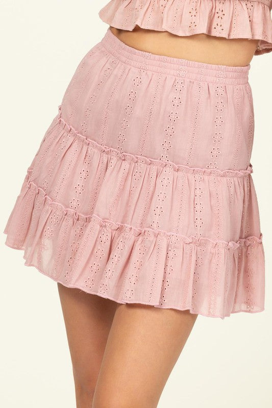 Forever Classy High Waist Tiered Mini Skirt - The Beaucoup Home