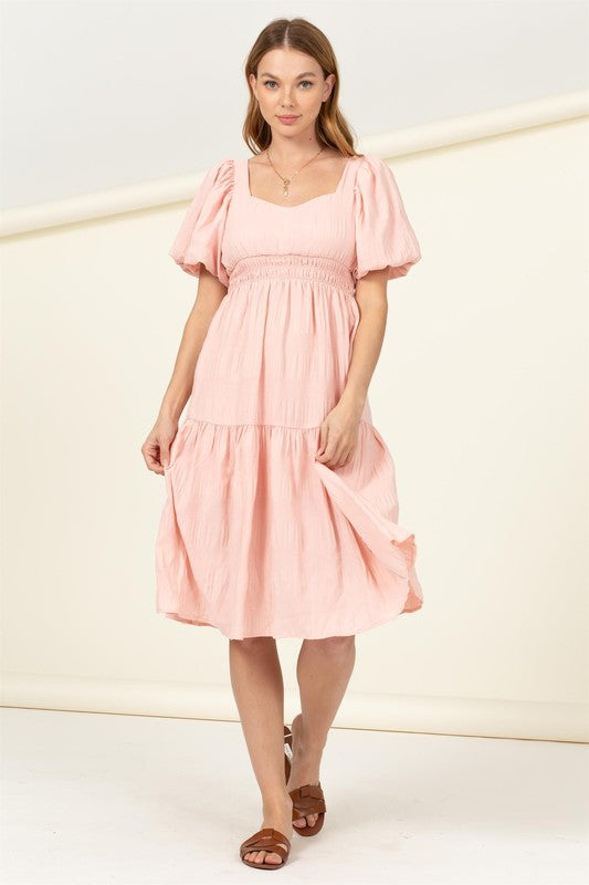 Find Me Again Tiered Midi Dress - The Beaucoup Home