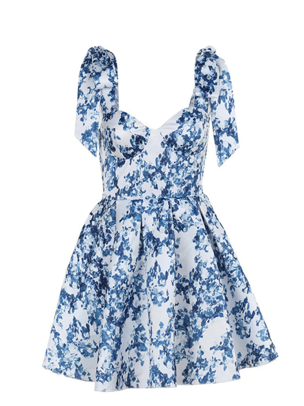 Flirty A-Line Floral Dress