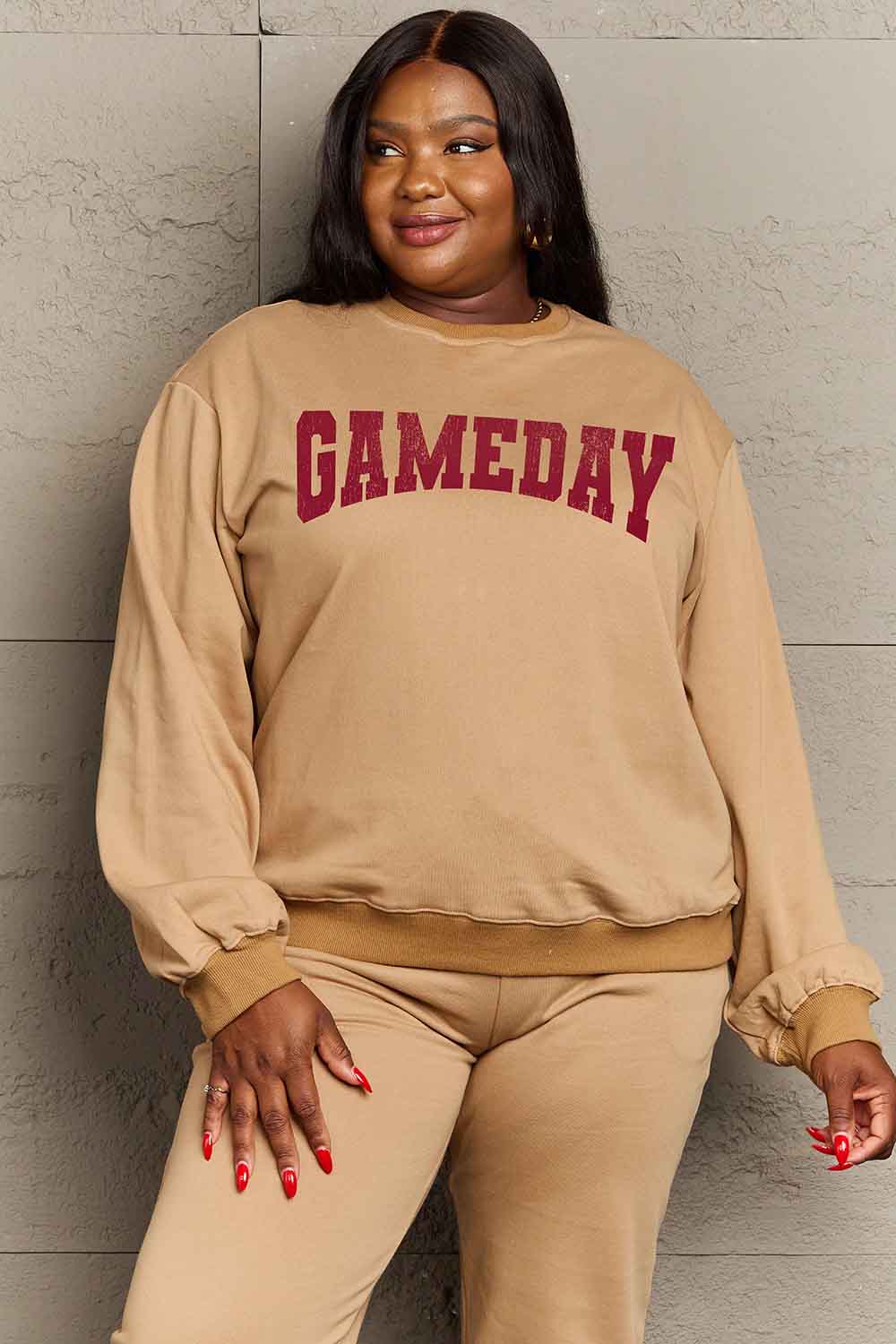 Simply Love Simply Love Full Size GAMEDAY Graphic Sweatshirt - The Beaucoup Home